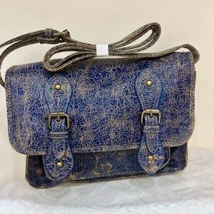 Vintage Style Blue Crossbody bag